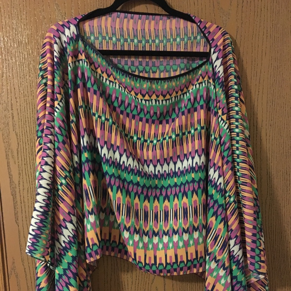 Colorful spring shawl